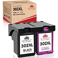 Toner Kingdom Remanufacturado para HP 302XL 302 Cartuchos de Tinta Reemplazo para HP DeskJet 1110 2130 3630 Envy 4520…